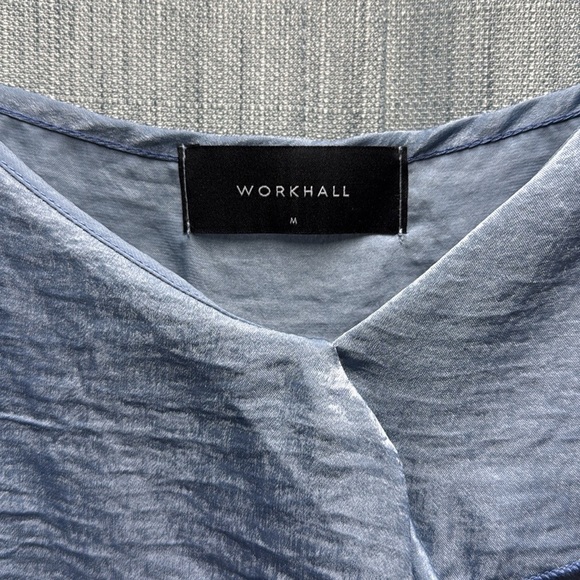 Work hall Blue Asymmetrical Ruffled Camisole size medium - Picture 4 of 7